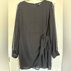 Black long sleeve Lulu’s dress.